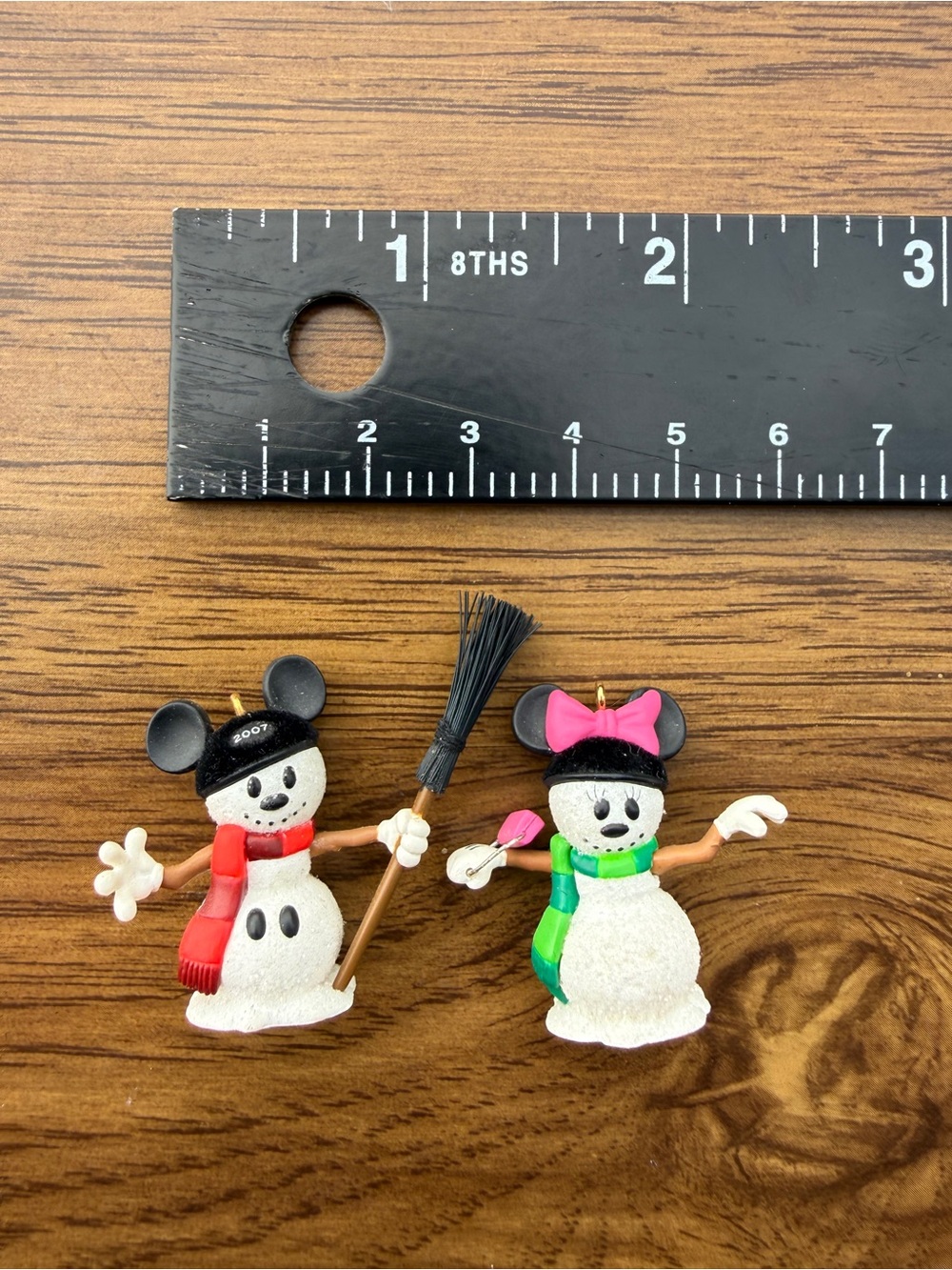 Hallmark Keepsake Ornament Miniature Warm Smiles 2007 Mickey and Minnie QXM4217